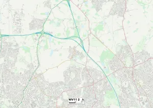 Wolverhampton WV11 2 Print Map Sector