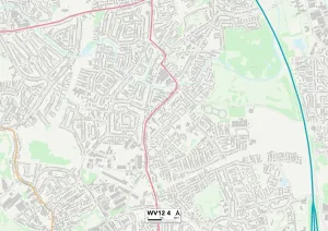 Wolverhampton WV12 4 Print Map Sector