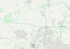Wolverhampton WV9 5 Postcode Sector Print Map