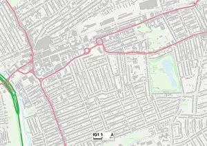 Dudley Road Gallery: Redbridge IG1 1 Map