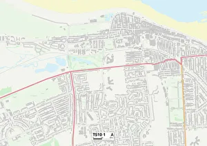 Derwent Road Gallery: Redcar & Cleveland TS10 1 Map