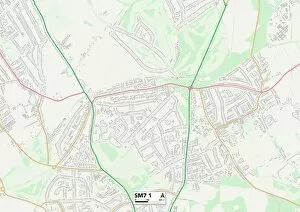 Rowan Close Gallery: Reigate and Banstead SM7 1 Map