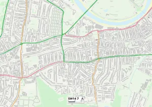 Firs Avenue Gallery: Richmond upon Thames SW14 7 Map