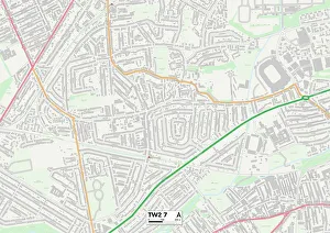 Derwent Road Gallery: Richmond upon Thames TW2 7 Map
