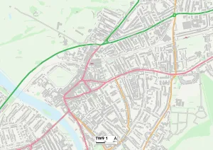 Manor Gardens Gallery: Richmond upon Thames TW9 1 Map