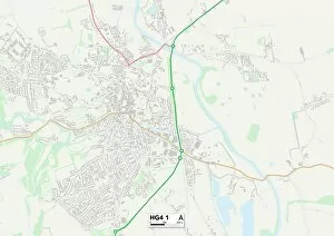 Harrogate Road Gallery: Ripon HG4 1 Map