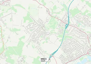 Lower Road Gallery: Three Rivers WD3 5 Map