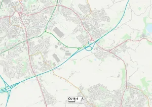 Welbeck Road Gallery: Rochdale OL16 4 Map