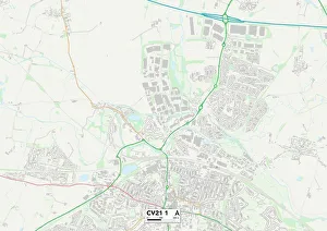Parkfield Road Gallery: Rugby CV21 1 Map