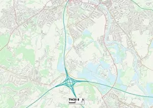 Derwent Road Gallery: Runnymede TW20 8 Map