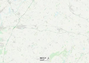 Spa Lane Gallery: Rushcliffe NG13 9 Map