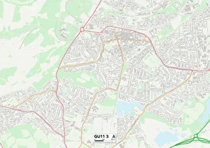 Avondale Road Gallery: Rushmoor GU11 3 Map