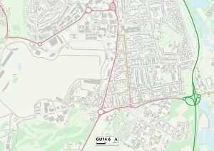 Somerset Road Gallery: Rushmoor GU14 6 Map