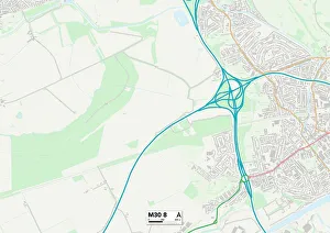 Weymouth Road Gallery: Salford M30 8 Map