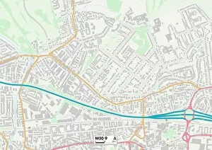 Stafford Road Gallery: Salford M30 9 Map