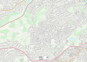 Woodfield Road Gallery: Sheffield S10 1 Map