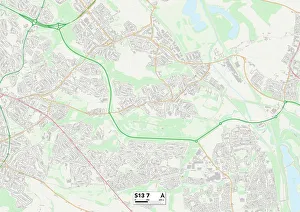 Spa Lane Gallery: Sheffield S13 7 Map