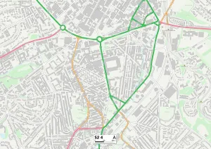 Queens Road Gallery: Sheffield S2 4 Map