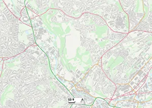 Somerset Road Gallery: Sheffield S3 9 Map