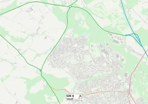 Furness Road Gallery: Sheffield S35 4 Map