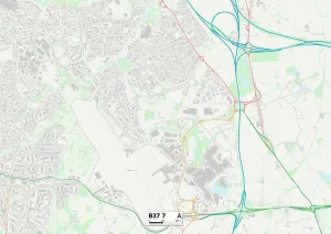 Wood Lane Gallery: Solihull B37 7 Map