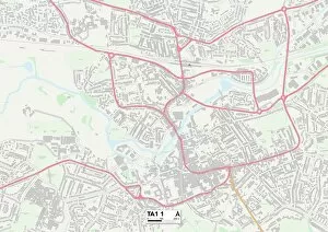 Abbey Close Gallery: Somerset TA1 1 Map