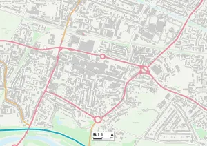 Hatfield Road Gallery: South Buckinghamshire SL1 1 Map