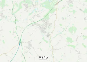 St Michaels Drive Gallery: South Derbyshire DE12 7 Map
