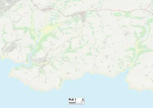 Bridgend Gallery: South Hams PL8 1 Map
