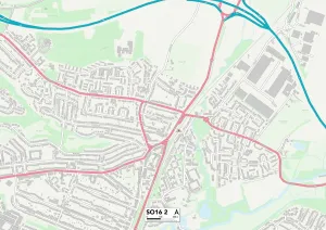 High Road Gallery: Southampton SO16 2 Map