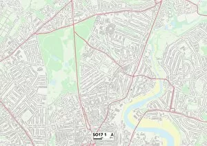 Highfield Avenue Gallery: Southampton SO17 1 Map