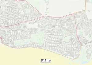 Greenways Gallery: Southend-on-Sea SS1 3 Map