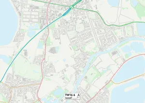 Manor Gardens Gallery: Spelthorne TW16 6 Map
