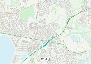 Castle Close Gallery: Spelthorne TW16 7 Map
