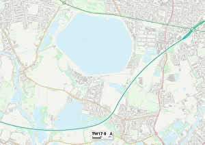 Ash Road Gallery: Spelthorne TW17 0 Map