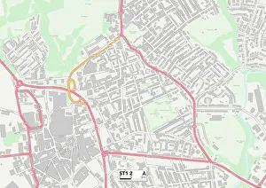 Somerset Road Gallery: Staffordshire ST1 2 Map