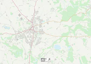 Smithy Lane Gallery: Staffordshire ST10 1 Map