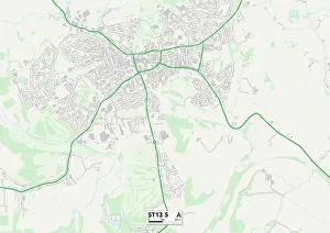 Hill View Gallery: Staffordshire ST13 5 Map