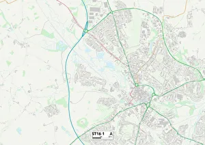 Hazel Grove Gallery: Staffordshire ST16 1 Map