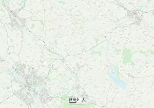 Stafford Road Gallery: Staffordshire ST18 0 Map