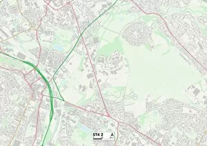 Stoke Road Gallery: Staffordshire ST4 2 Map