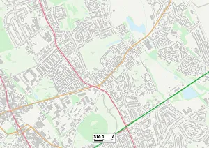 Shaftesbury Avenue Gallery: Staffordshire ST6 1 Map