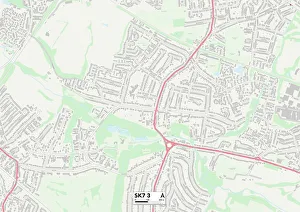 Warren Close Gallery: Stockport SK7 3 Map