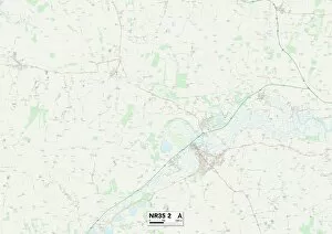 Green Lane Collection: Suffolk NR35 2 Map