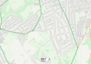 The Lawns Gallery: Sutton SM2 7 Map