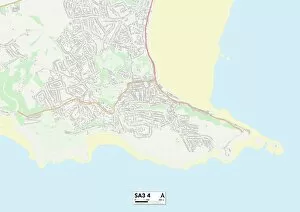 Somerset Road Gallery: Swansea SA3 4 Map