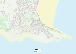 Somerset Road Gallery: Swansea SA3 4 Map