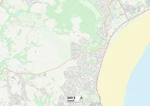 Silver Close Gallery: Swansea SA3 5 Map