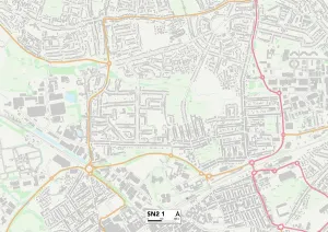 Hazel Grove Gallery: Swindon SN2 1 Map