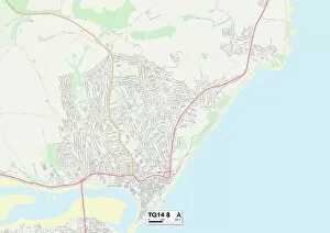 Cliff Road Gallery: Teignbridge TQ14 8 Map